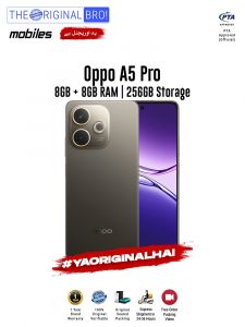 Oppo A5 Pro - 8GB RAM - 256GB Storage - PTA Approved - 1 Year Warranty - Brown - The Original Bro Mobiles - TOB40
